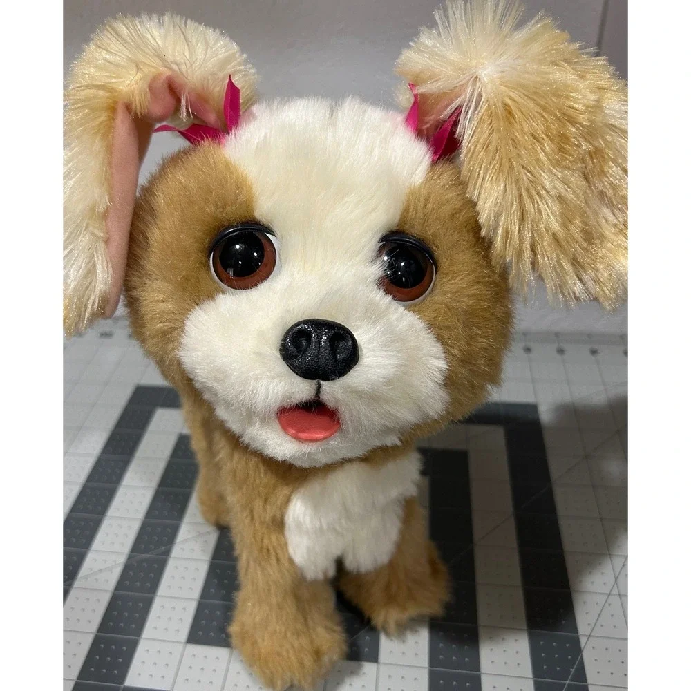 2011 Hasbro FurReal Friends HAPPY TO SEE ME Puppy Dog Electronic Toy WORKS Cute!